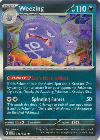Weezing : 151 (Holo) - 110/165 - Lockett Labs UK
