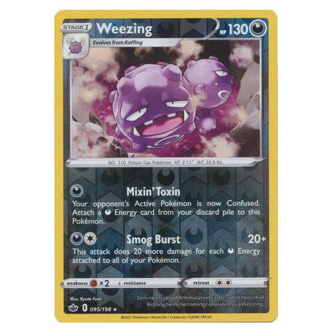 Weezing : CHILLING REIGN (Reverse holo) - 095/198