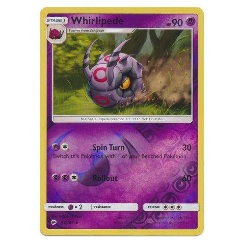 Whirlipede : BURNING SHADOWS (Reverse holo) - 57/147
