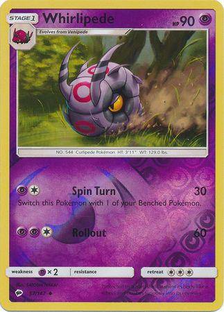 Whirlipede : BURNING SHADOWS (Reverse holo) - 57/147