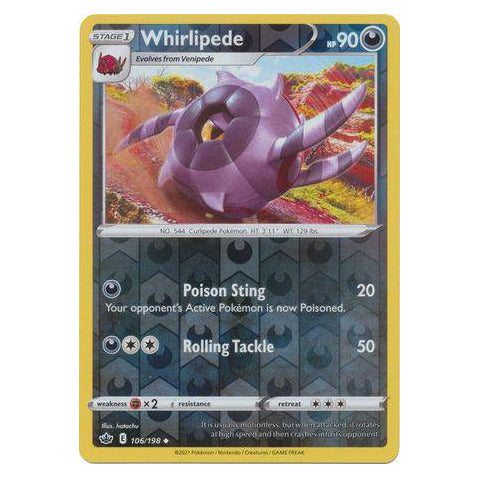 Whirlipede : CHILLING REIGN (Reverse holo) - 106/198