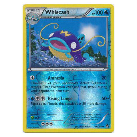 Whiscash : PRIMAL CLASH (Reverse holo) - 40/160