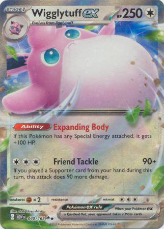 Wigglytuff ex : 151 - 040/165