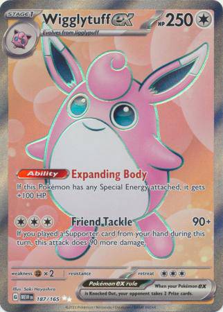 Wigglytuff ex : 151 - 187/165 - Lockett Labs UK