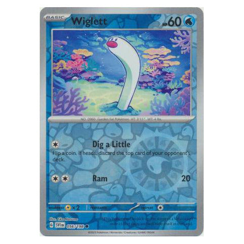 Wiglett : SCARLET & VIOLET BASE (Reverse holo) - 056/198