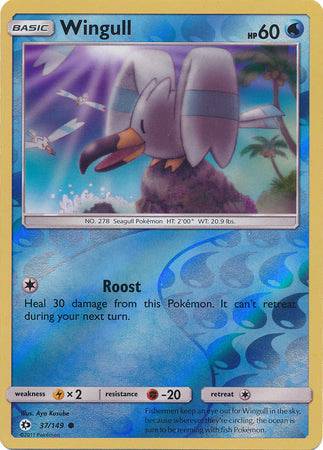 Wingull : SUN & MOON BASE (Reverse holo) - 37/149