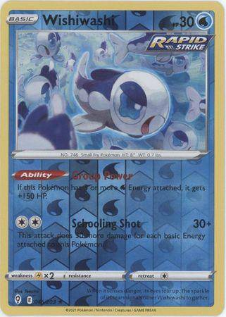 Wishiwashi : EVOLVING SKIES (Reverse holo) - 046/203 - Lockett Labs UK