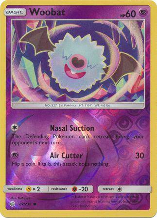 Woobat : COSMIC ECLIPSE (Reverse holo) - 87/236 - Lockett Labs UK
