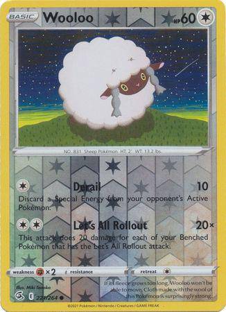 Wooloo : FUSION STRIKE (Reverse holo) - 221/264 - Lockett Labs UK