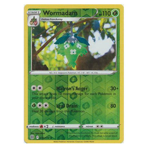 Wormadam : BRILLIANT STARS (Reverse holo) - 010/172