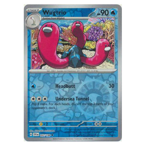 Wugtrio : SCARLET & VIOLET BASE (Reverse holo) - 057/198