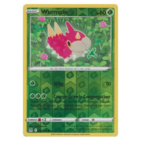 Wurmple : LOST ORIGIN (Reverse holo) - 006/196