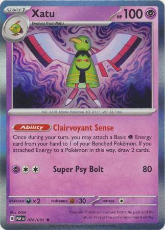 Xatu : PALDEAN FATES (Holo) - 026/091