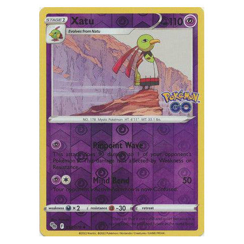 Xatu :  POKEMON GO! (Reverse holo) - 033/078