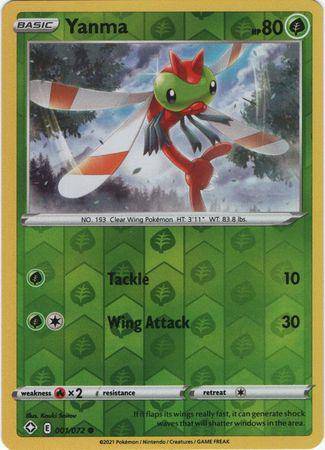 Yanma : SHINING FATES (Reverse holo) - 001/072 - Lockett Labs UK