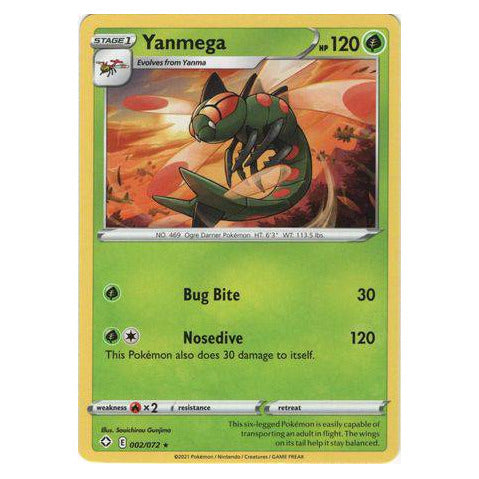 Yanmega : SHINING FATES - 002/072