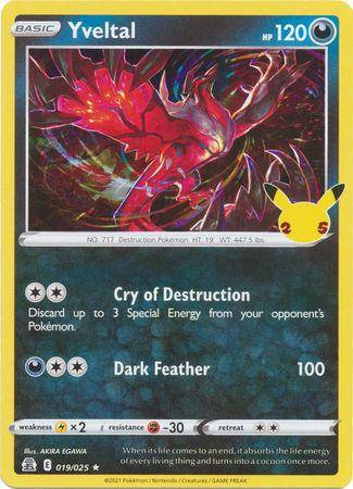 Yveltal : CELEBRATIONS (Holo) - 019/025 - Lockett Labs UK