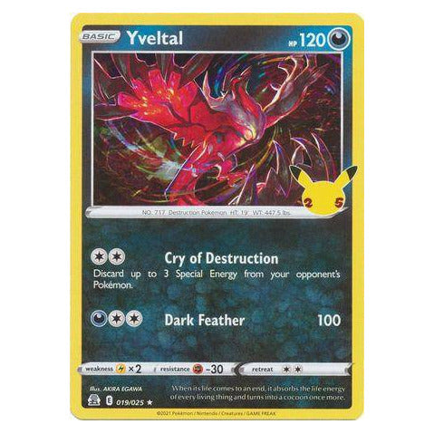 Yveltal : CELEBRATIONS (Holo) - 019/025