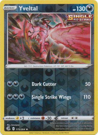 Yveltal : FUSION STRIKE (Reverse holo) - 175/264 - Lockett Labs UK