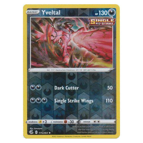 Yveltal : FUSION STRIKE (Reverse holo) - 175/264
