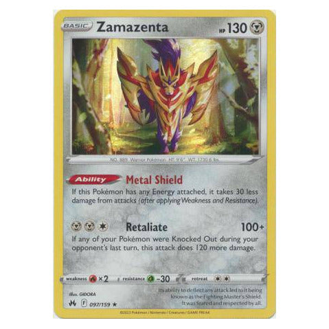 Zamazenta : CROWN ZENITH (Holo) - 097/159