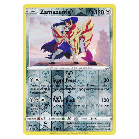 Zamazenta : REBEL CLASH (Reverse holo) - 140/192