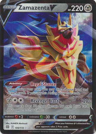 Zamazenta V : BRILLIANT STARS - 105/172 - Lockett Labs UK