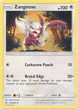 Zangoose : COSMIC ECLIPSE - 173/236 - Lockett Labs UK