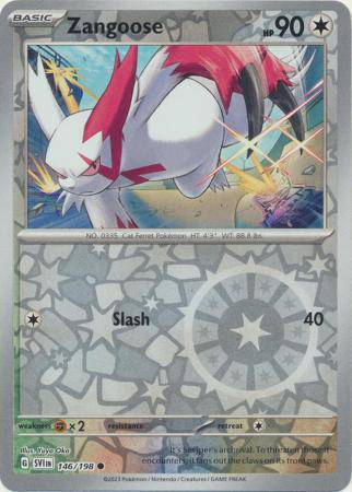 Zangoose : SCARLET & VIOLET BASE (Reverse holo) - 146/198