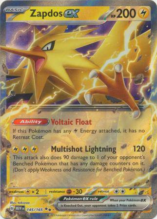 Zapdos ex : 151 - 145/165 - Lockett Labs UK