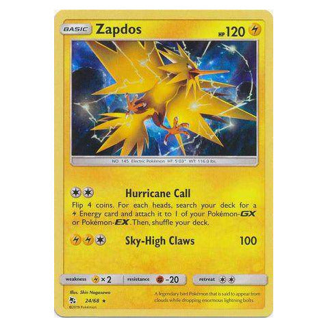 Zapdos : HIDDEN FATES (Holo) - 24/68