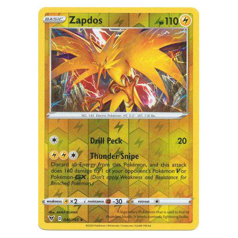 Zapdos : VIVID VOLTAGE (Reverse holo) - 048/185