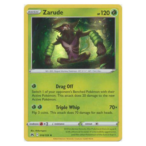 Zarude : CROWN ZENITH (Holo) - 016/159