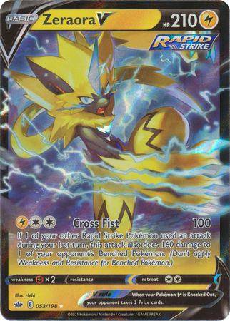 Zeraora V : CHILLING REIGN - 053/198 - Lockett Labs UK