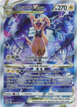 Zeraora VSTAR : CROWN ZENITH - GG43/GG70