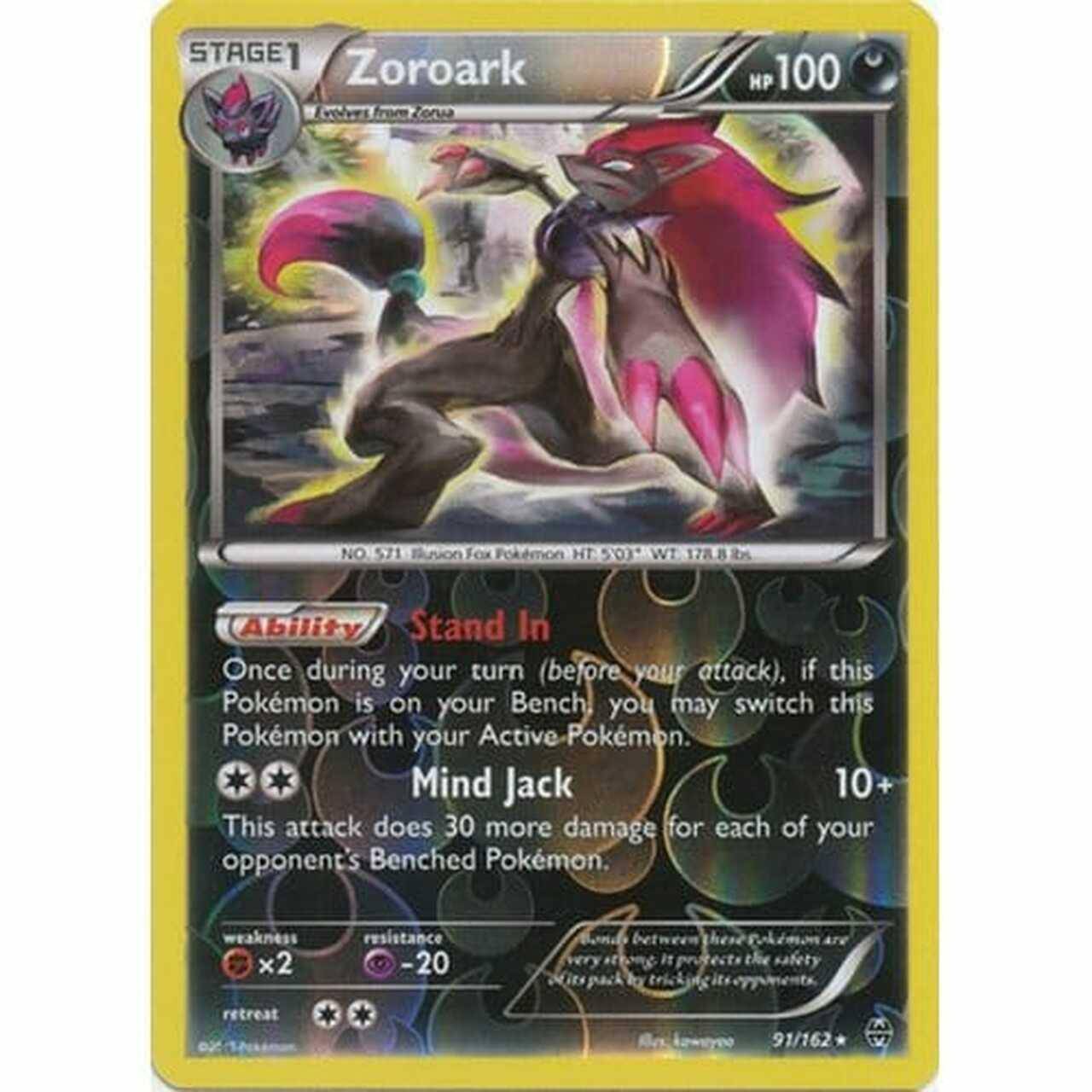 Zoroark : BREAK THROUGH (Reverse holo) - 091/162 - Lockett Labs UK