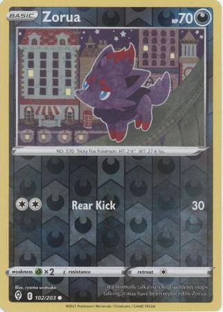 Zorua : EVOLVING SKIES (Reverse holo) - 102/203