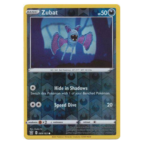 Zubat : BATTLE STYLES (Reverse holo) - 089/163