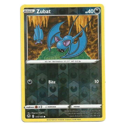 Zubat : SILVER TEMPEST (Reverse holo) - 103/195