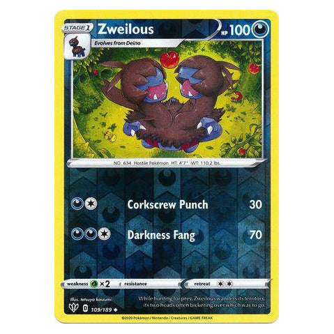 Zweilous : DARKNESS ABLAZE (Reverse holo) - 109/189