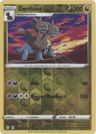 Zweilous : EVOLVING SKIES (Reverse holo) - 114/203 - Lockett Labs UK