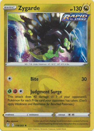 Zygarde : EVOLVING SKIES (Holo) - 118/203 - Lockett Labs UK