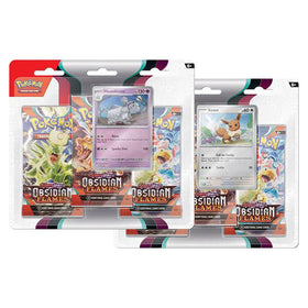 Obsidian Flames : 3-Pack Booster Display - Eevee/Houndstone