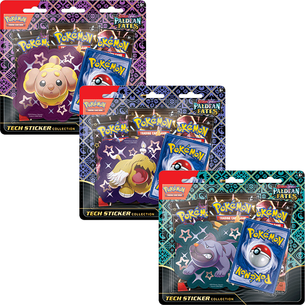 Paldean Fates Tech Sticker Collection – Fidough/Greavard/Maschiff