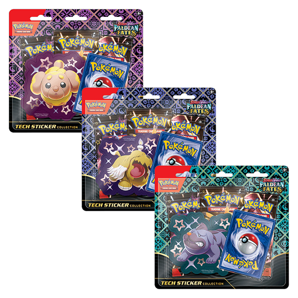 Paldean Fates Tech Sticker Collection – Fidough/Greavard/Maschiff