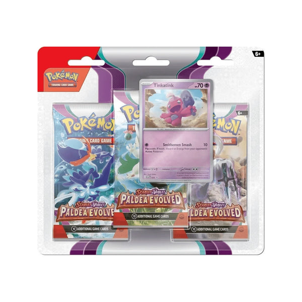 Paldea Evolved : 3-Pack Booster Display - Tinkatink/Varoom
