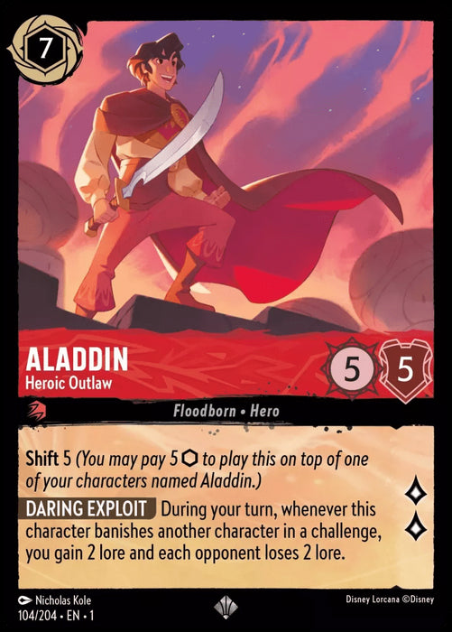 Aladdin (Foil) : Heroic Outlaw - 104/204