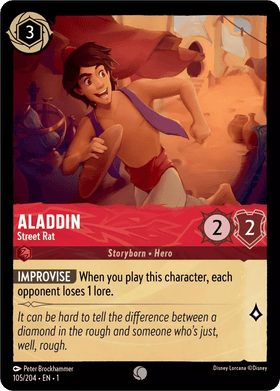 Aladdin : Street Rat - 105/204