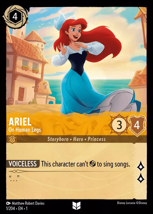 Ariel (Foil) : On Human Legs - 1/204