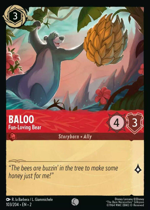 Baloo (Foil) : Fun-Loving Bear - 103/204